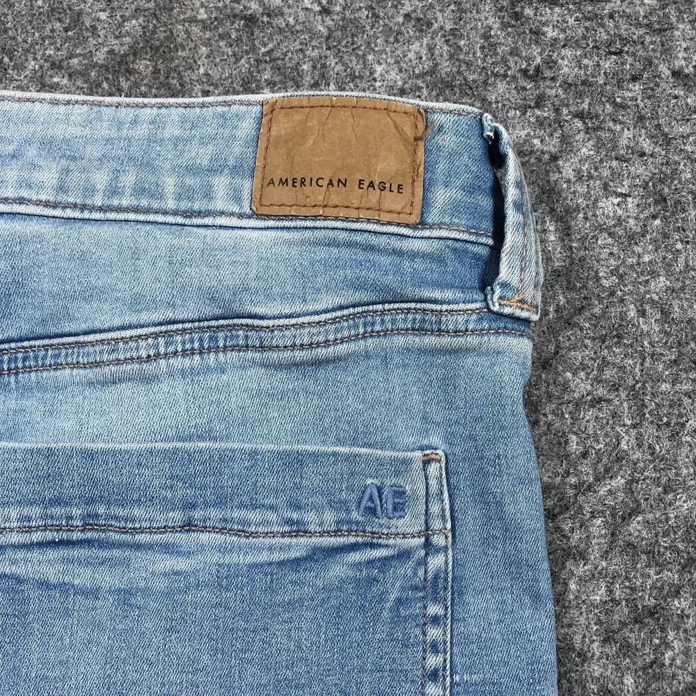American Eagle Festival Flare Jeans Womens 12 Light Wash High Rise Stretch Denim